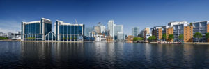 Business properties on Canary wharf